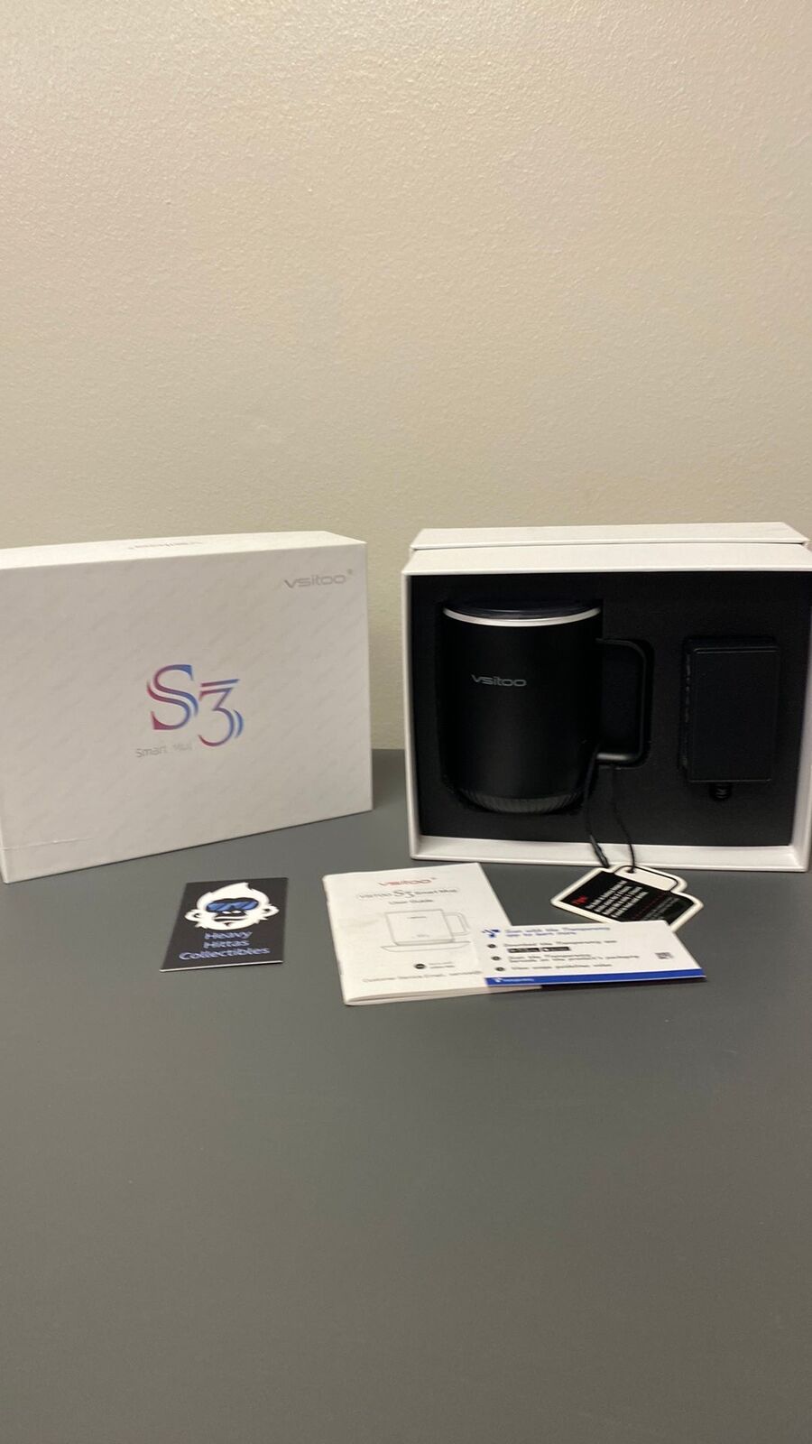 Smart Coffee Mug: VSITOO 14 Oz Black