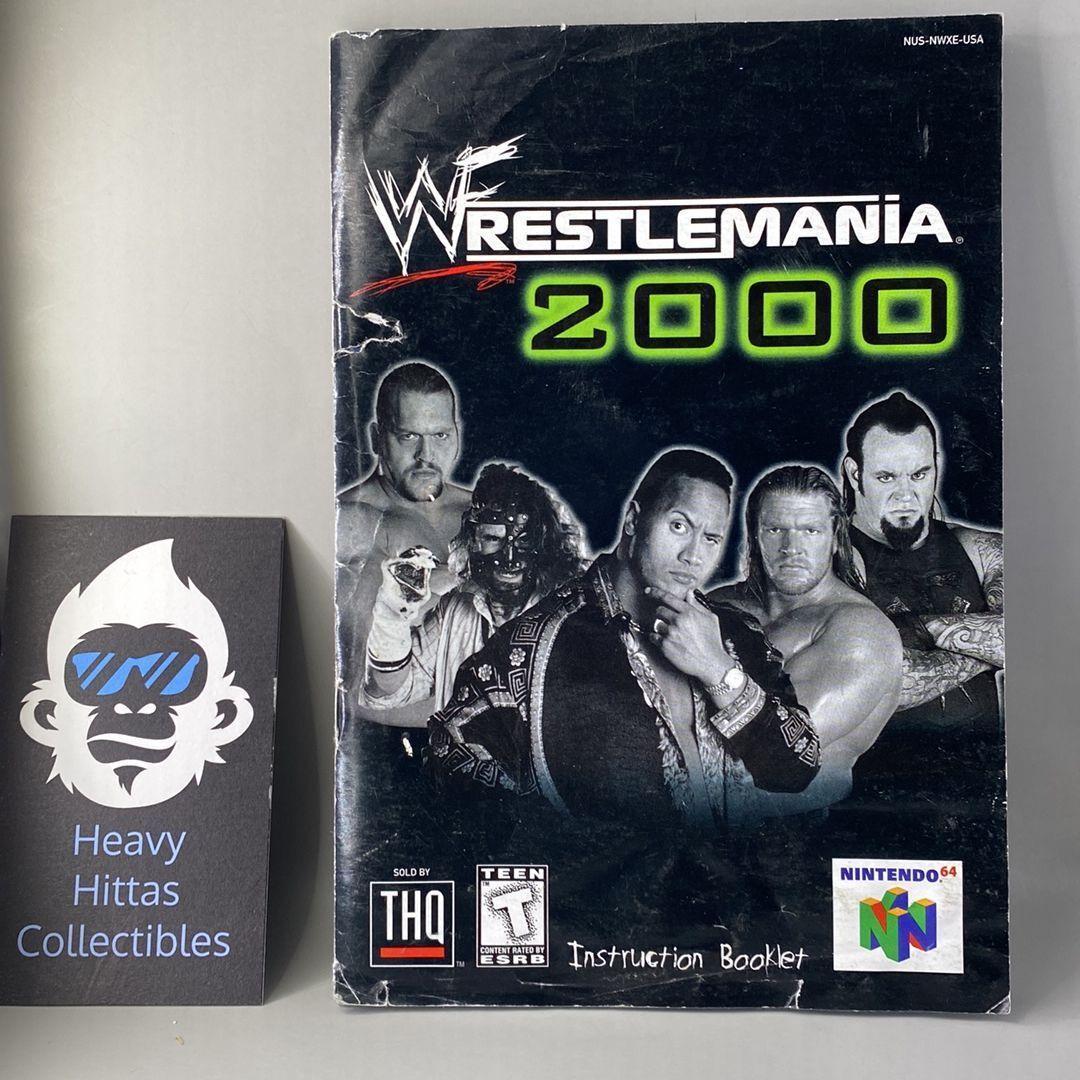 Nintendo 64 – WWF WrestleMania 2000 – Manual Only