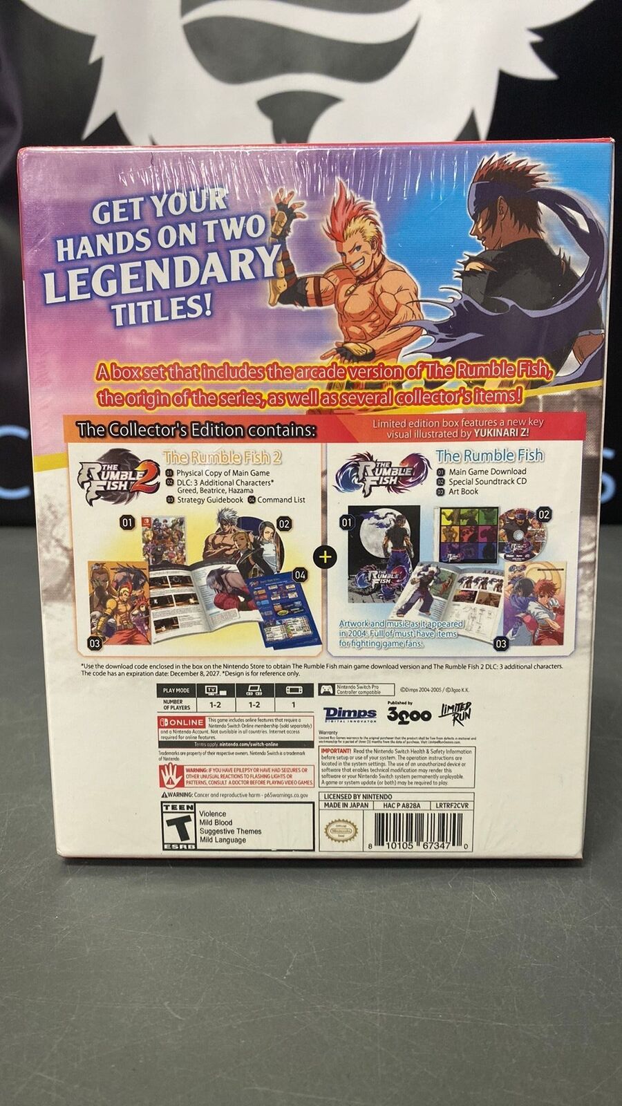 Switch – The Rumble Fish 2 Collector’s Edition – New