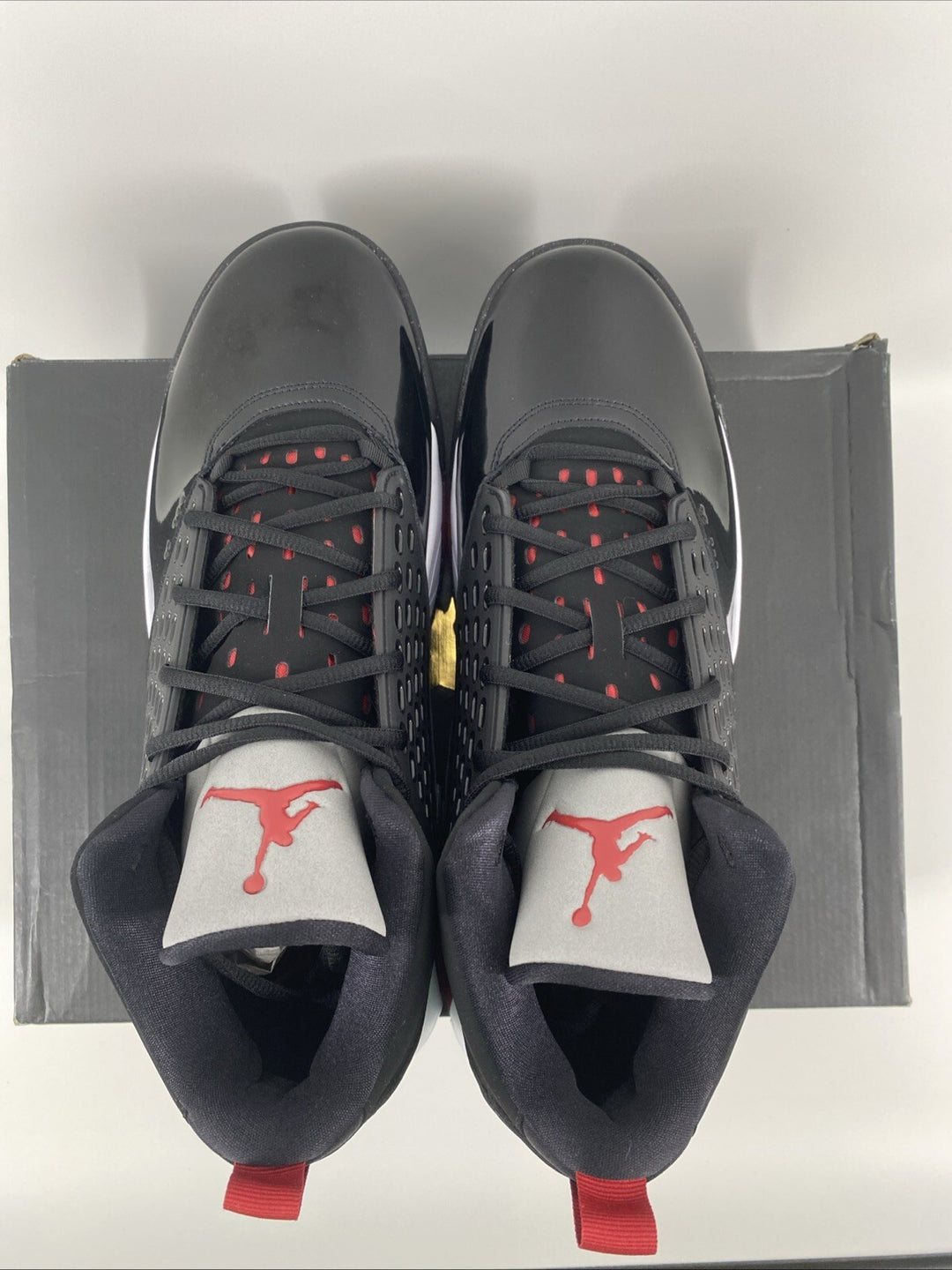 New Size 15 Men's Nike Men's Jordan Maxin 200 Black/Red/White  CD6107 001