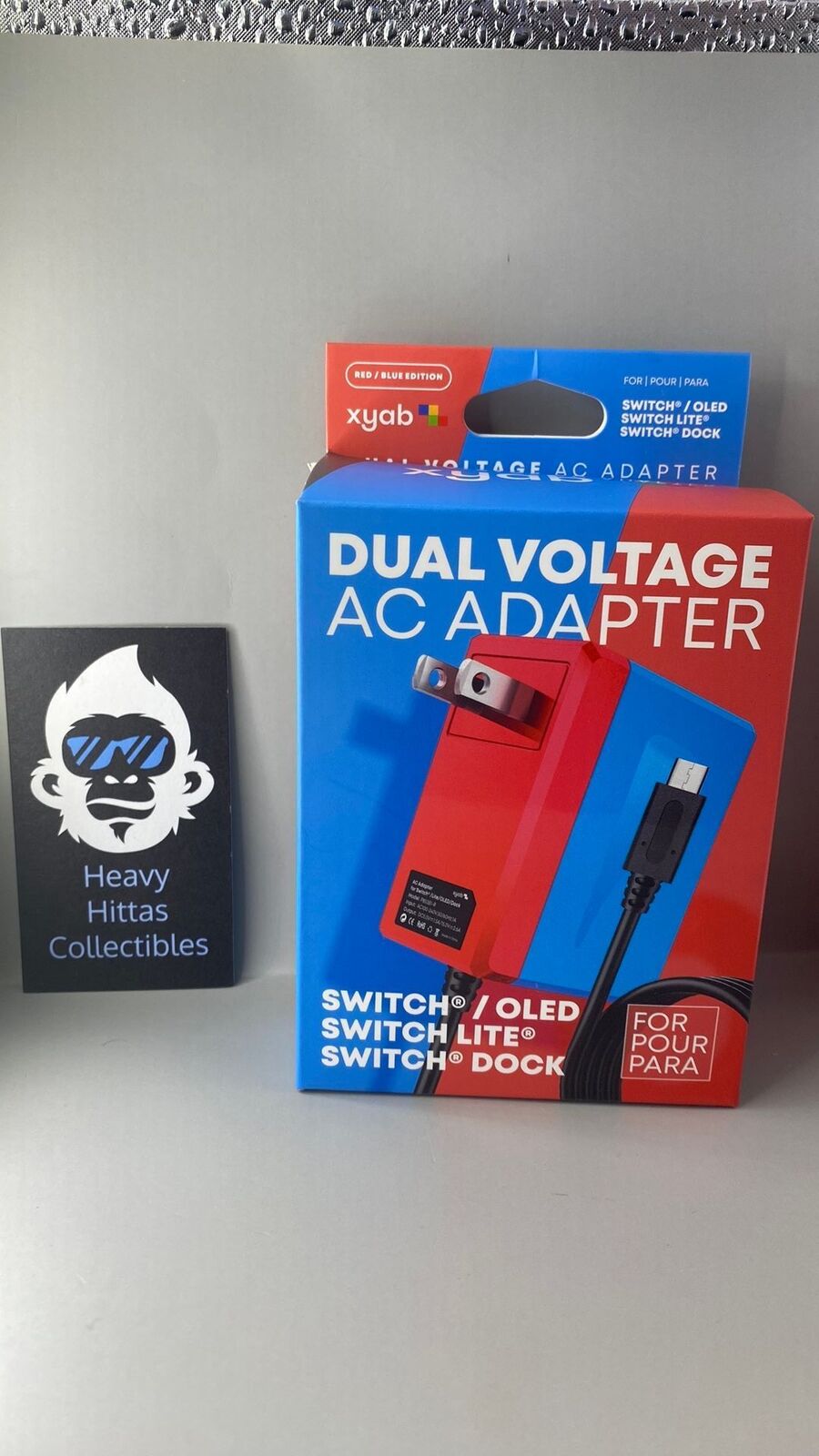 Nintendo Switch AC Power Adapter - Red/Blue - New