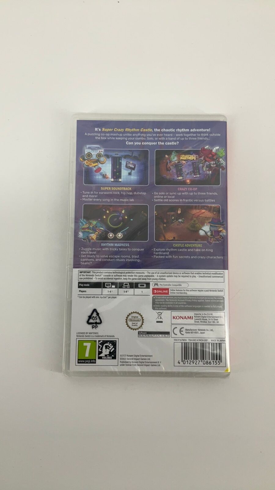 Switch – Super Crazy Rhythm Castle – New