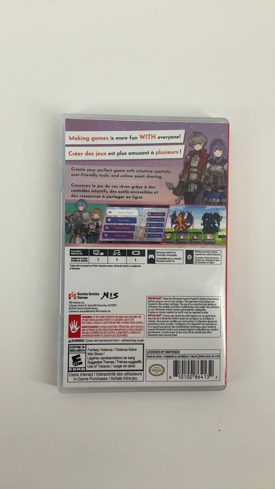 Switch – RPG Maker WITH – CIB