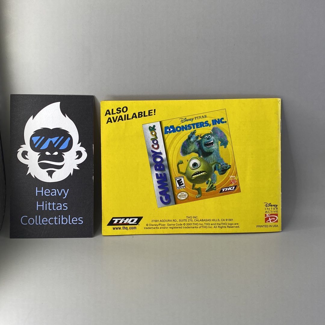 GBA – Disney•Pixar Monsters, Inc. – Manual Only