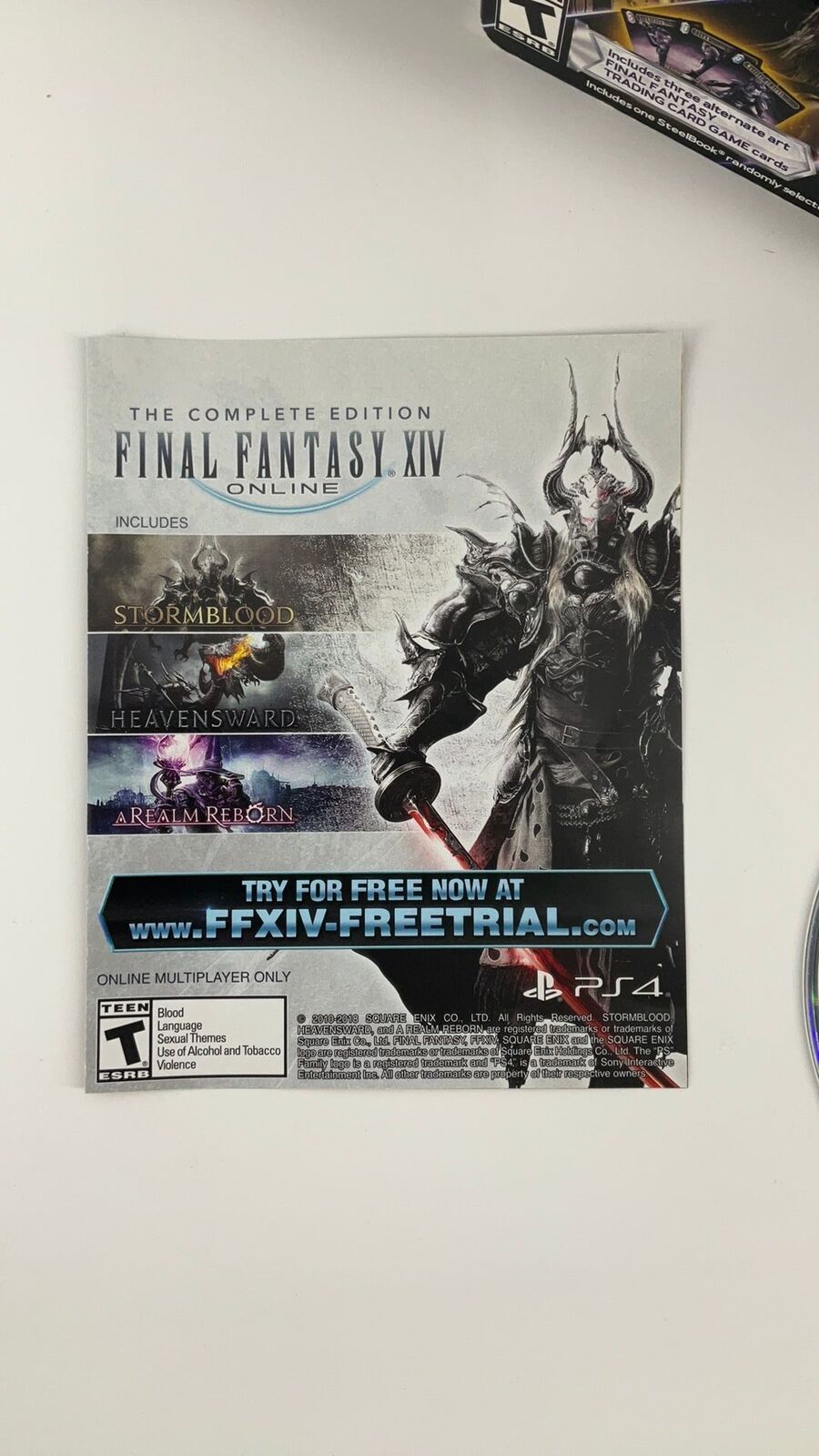 PS4 – Dissidia Final Fantasy NT Steelbook Brawler Edition – CIB