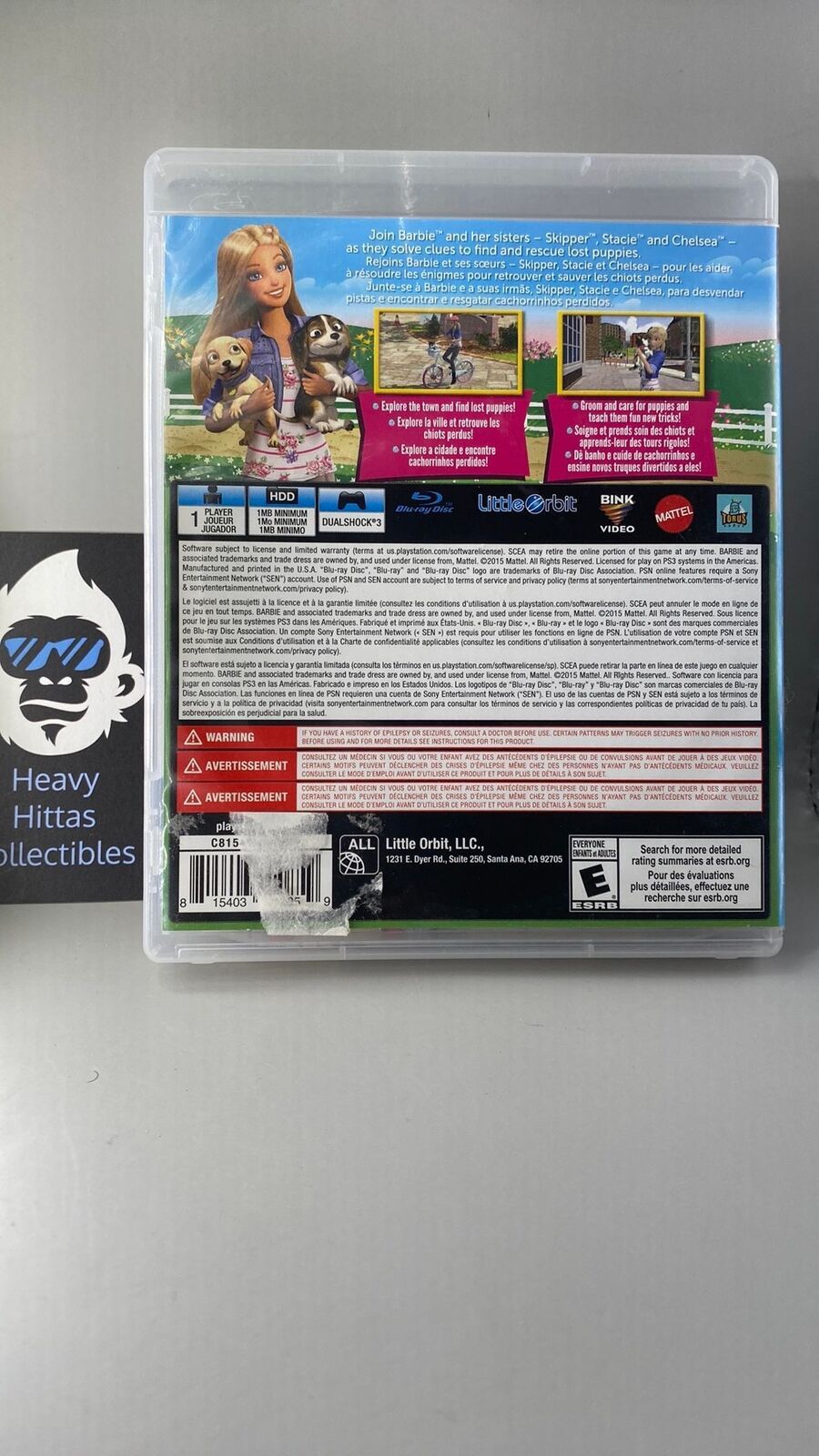 PS3 – Barbie & Her Sisters: Puppy Rescue – CIB