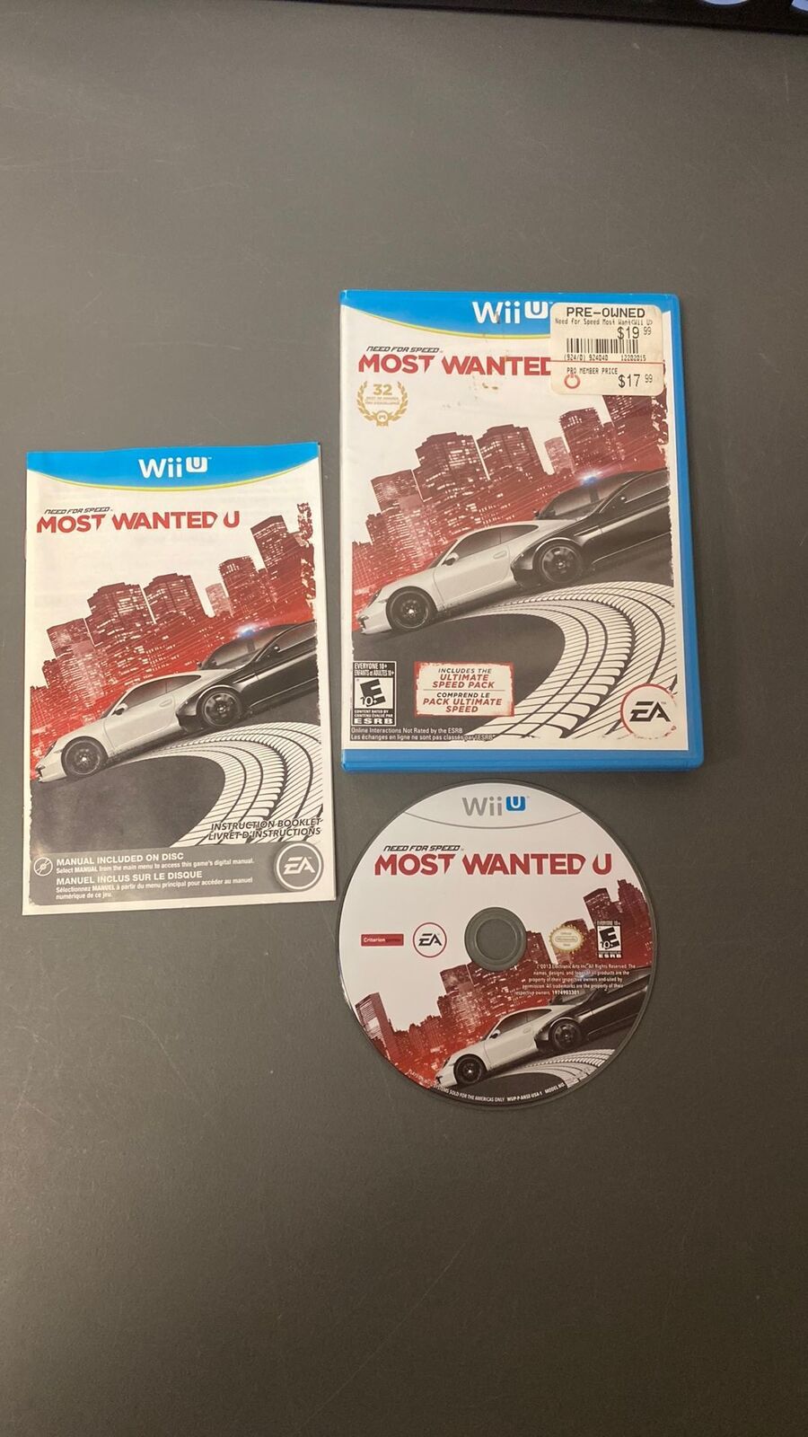 Wii U - Need for Speed: Most Wanted U - CIB