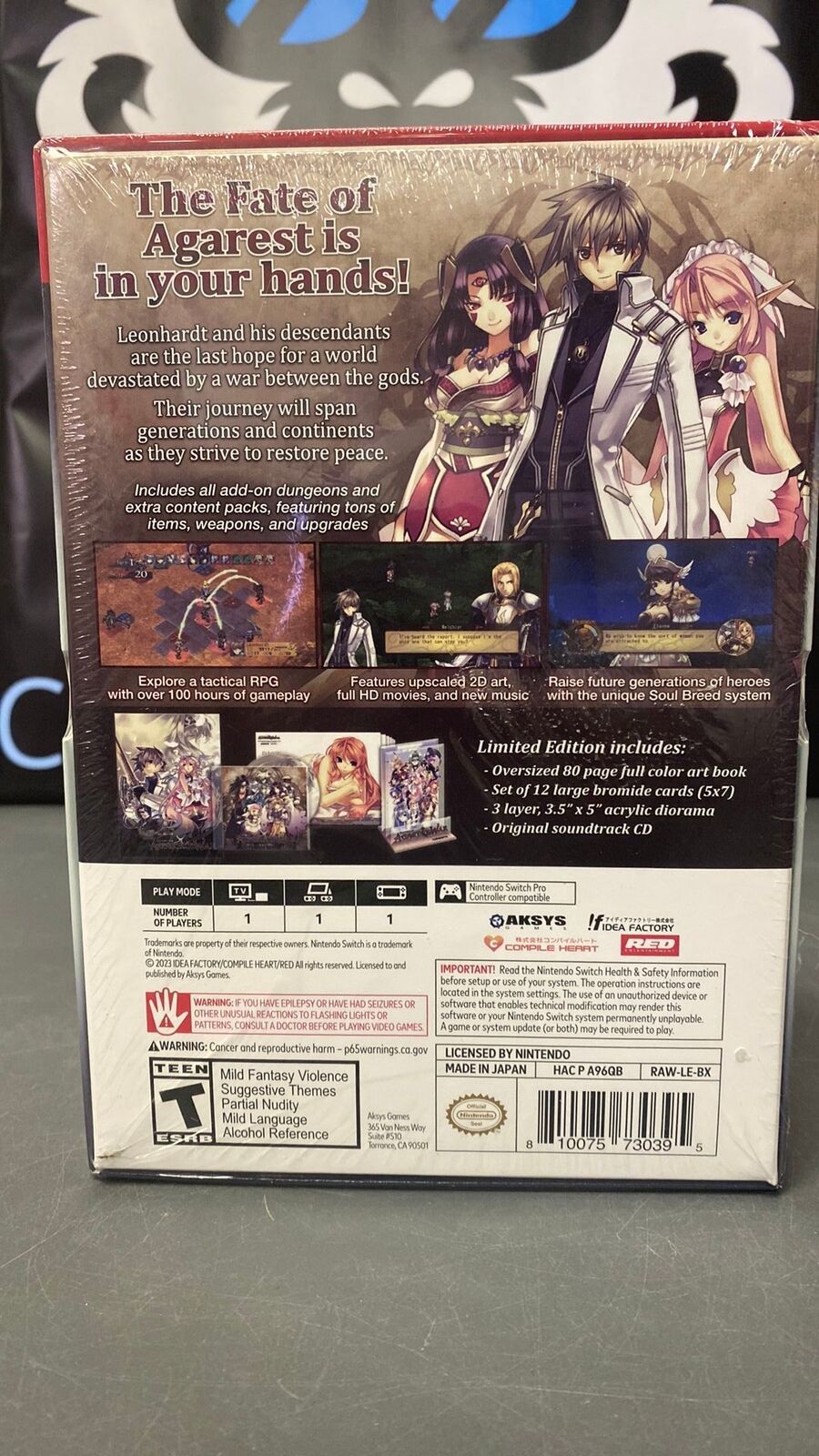 Switch – Record of Agarest War Limited Edition – New