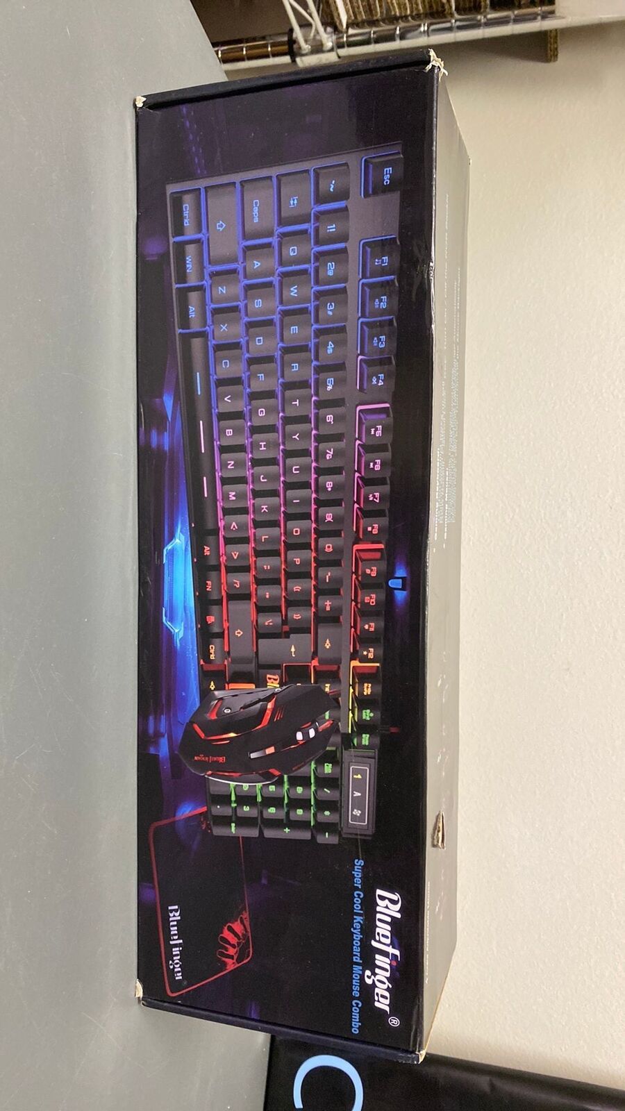 Bluefinger Gaming Keyboard Mouse Combo RGB Backlit