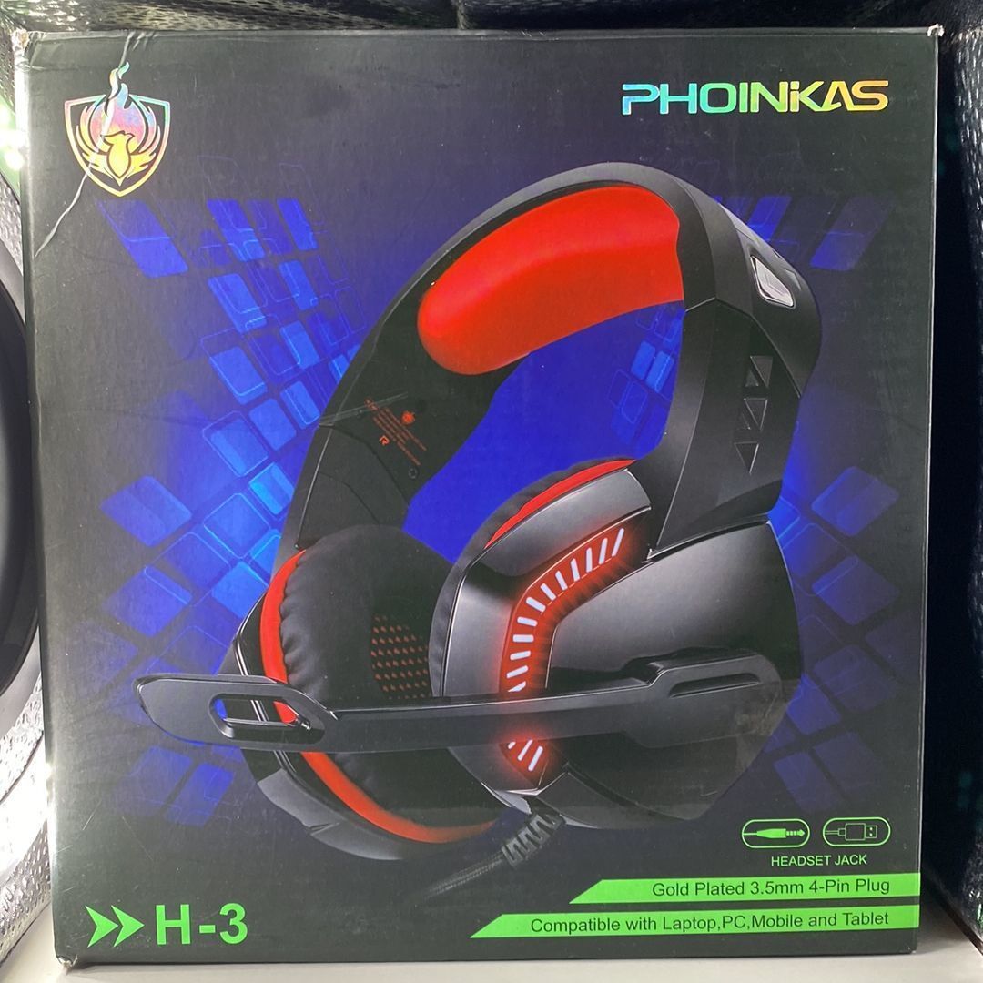 Gaming Headphones Phoinikas H3 Red Active Noise Canceling