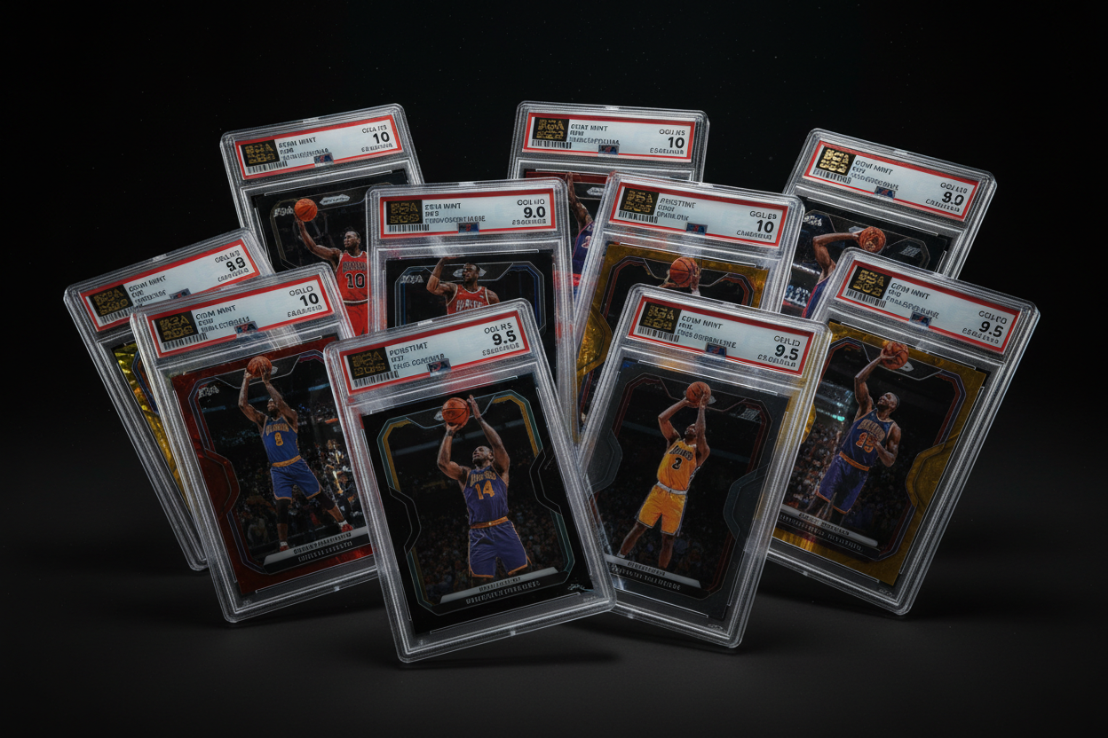 Graded basketball cards
