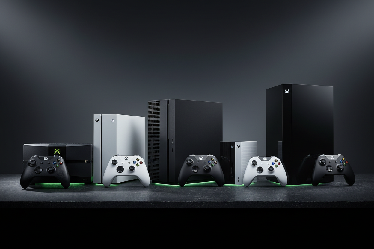Photo of all xbox consoles