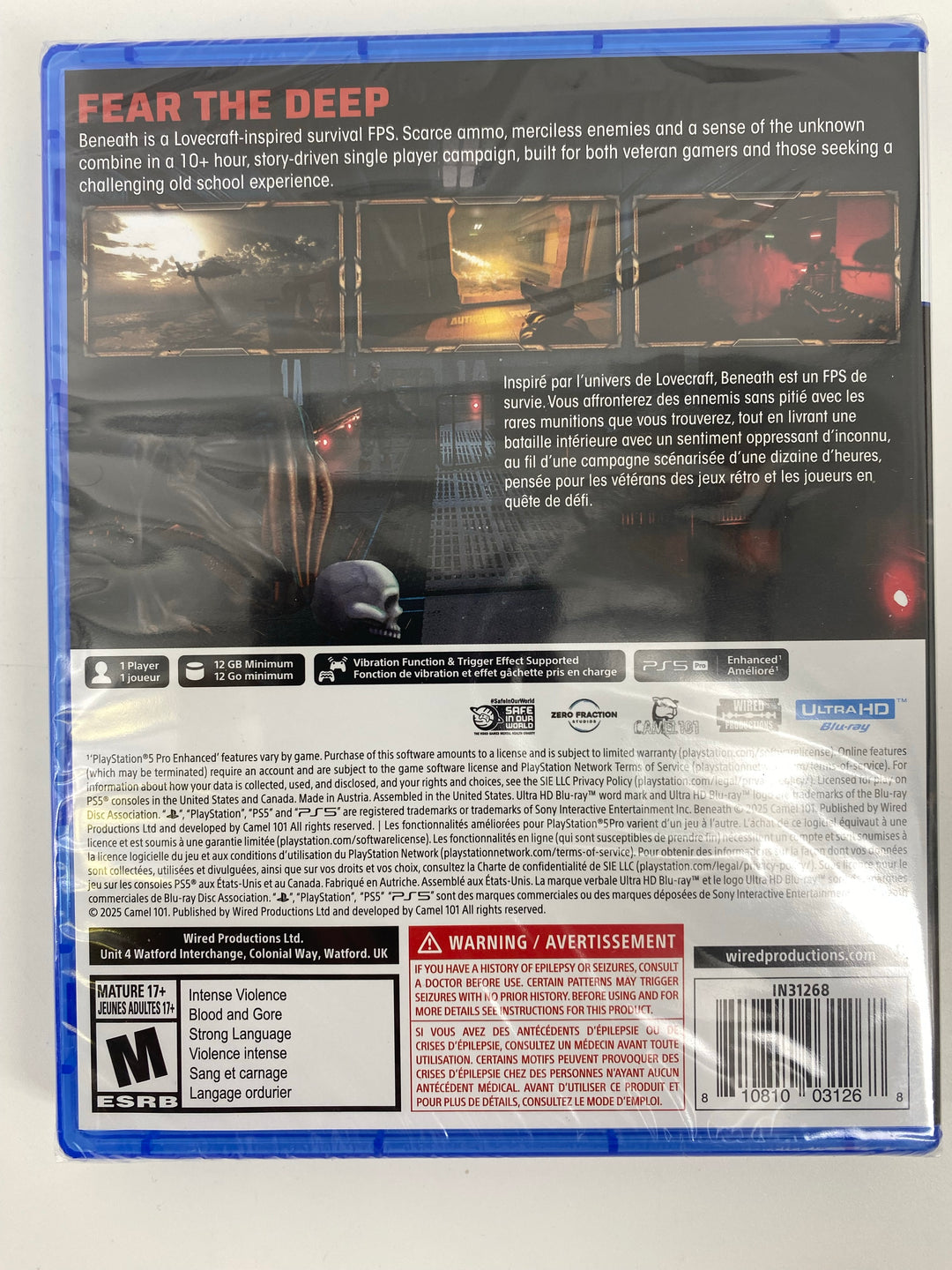PS5 Beneath new sealed back