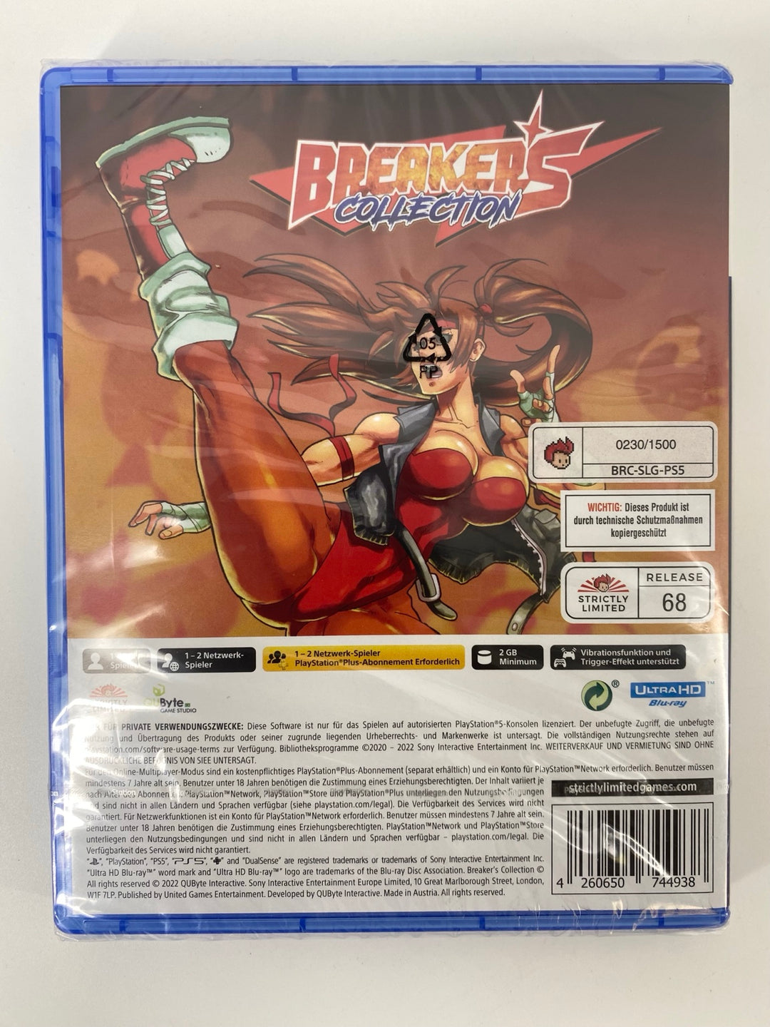 PS5 Breakers Collection factory sealed back cover numbered 0230 of 1500 actual item