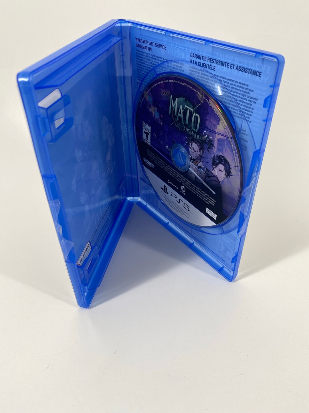 PS5 Mato Anomalies inside case with disc actual item