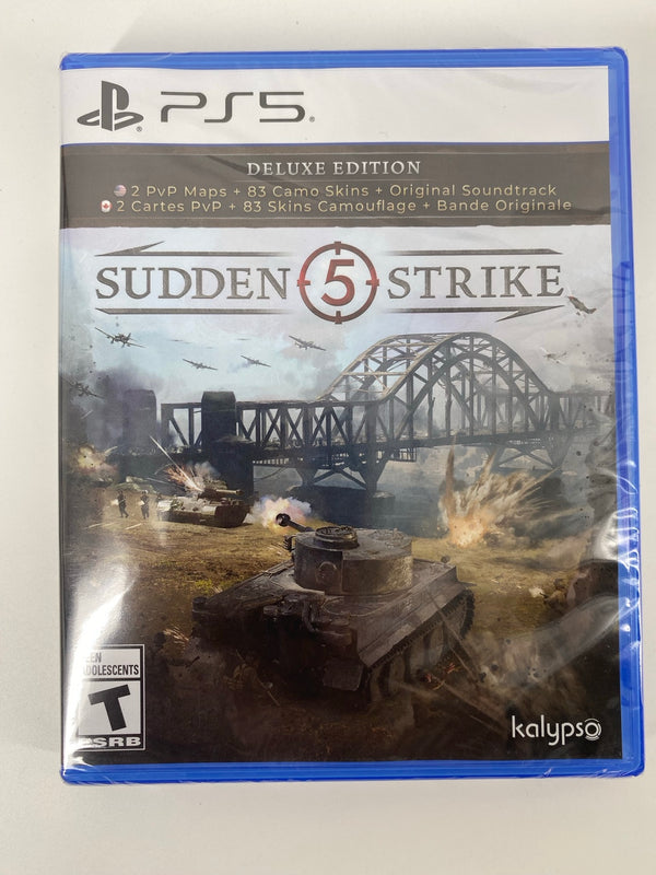 PS5 Sudden Strike 5 Deluxe Edition new sealed front cover