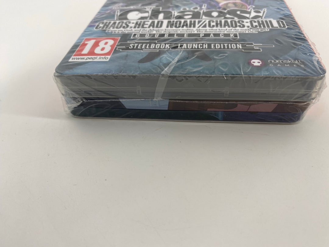 Nintendo Switch CHAOS;HEAD NOAH CHAOS;CHILD Double Pack SteelBook Launch Edition factory seal bottom edge actual item