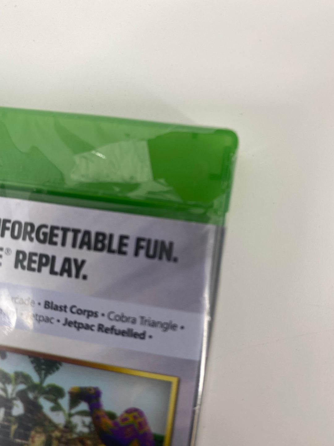 Xbox One Rare Replay factory seal top corner detail - actual item photo